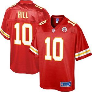 NFL PRO LINE Men's Tyreek Hill Red Kansas City Chiefs Team Player Jersey L